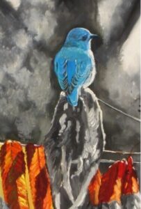 26010(2) bluebird on sumac 11 x 14
