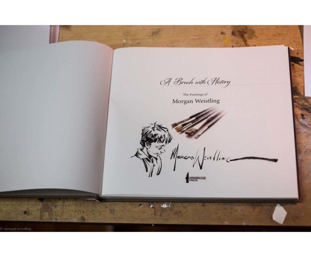 A Brush With History - The Paintings of Morgan Weistling - Book - Morgan Weistling (Remark Sketch 2)