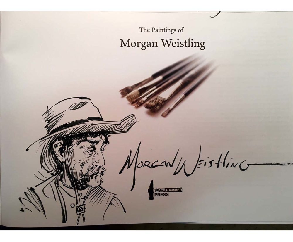 A Brush With History - The Paintings of Morgan Weistling - Book - Morgan Weistling (Remark Sketch 3)