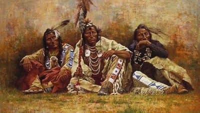 Blackfeet Spectators - Howard Terpning