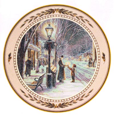 Candlelight Stroll Collector Plate Trisha Romance