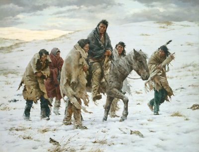 Chief Joseph Rides to Surrender - Howard Terpning