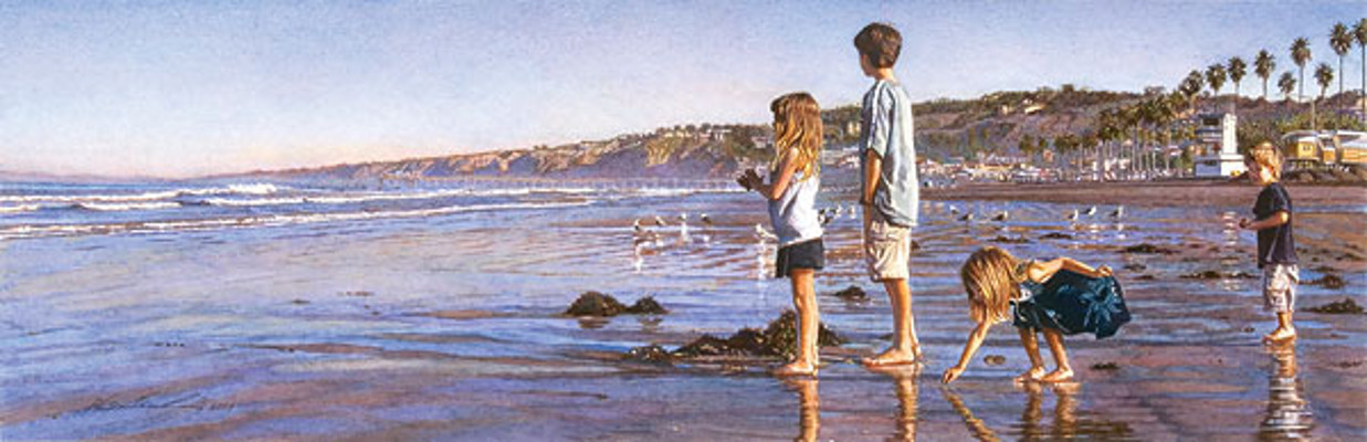Children On La Jolla Shores Steve Hanks
