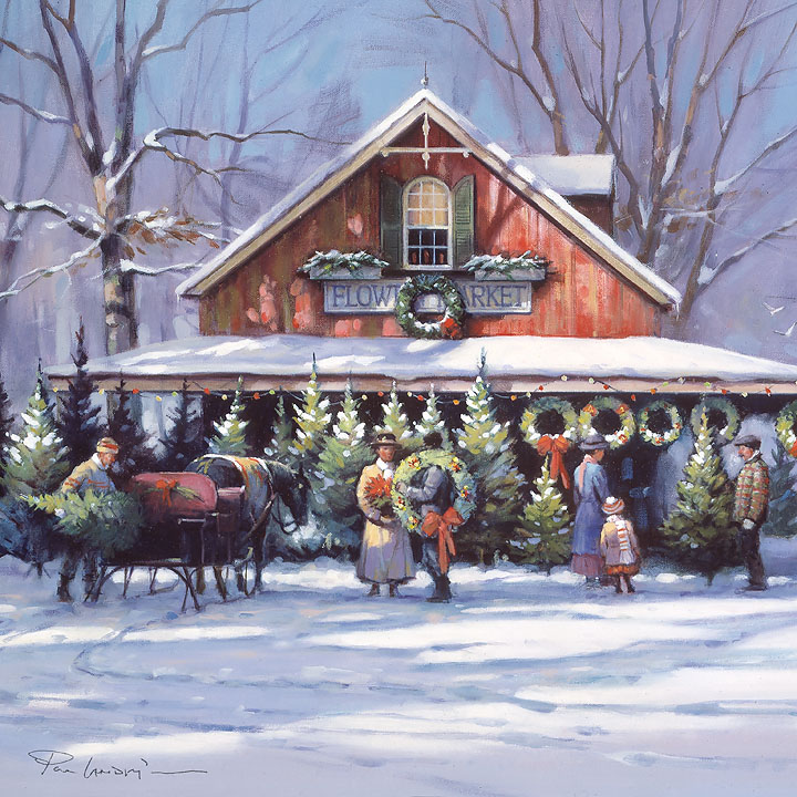Christmas at the Flower Market - Paul Landry