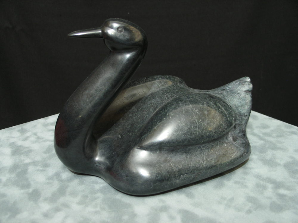 Dark Grey Floating Bird