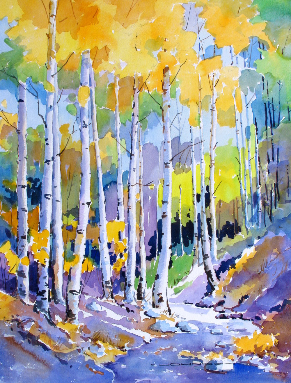 Delicate Aspens, Jasper