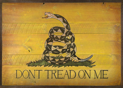 'Don't Tread on Me' Barn Door - David Grant