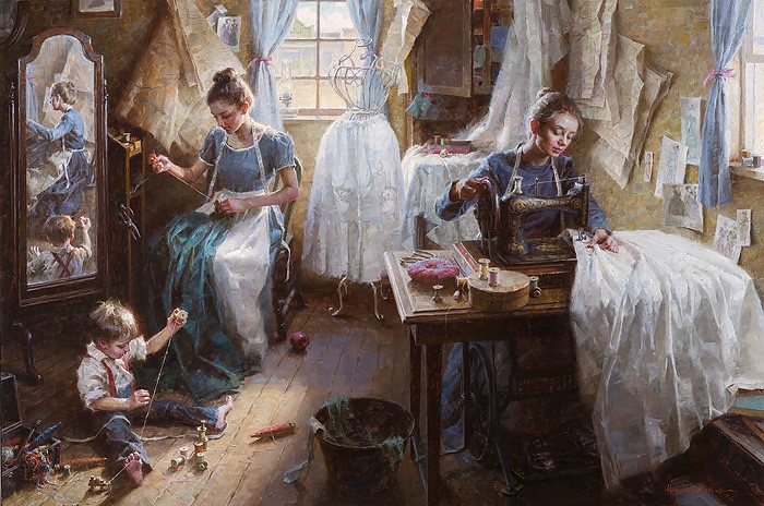 Dressmaker's Shop, 1886 Morgan Weistling