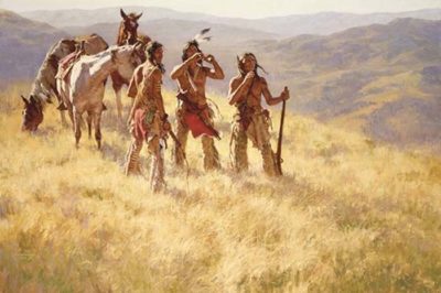 Dust of Many Pony Soldiers - Howard Terpning