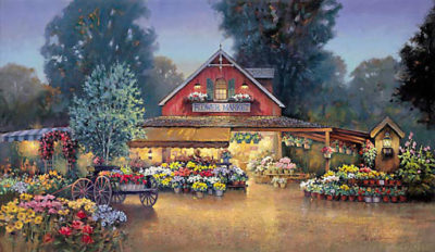 Evening At The Flower Market Paul Landry