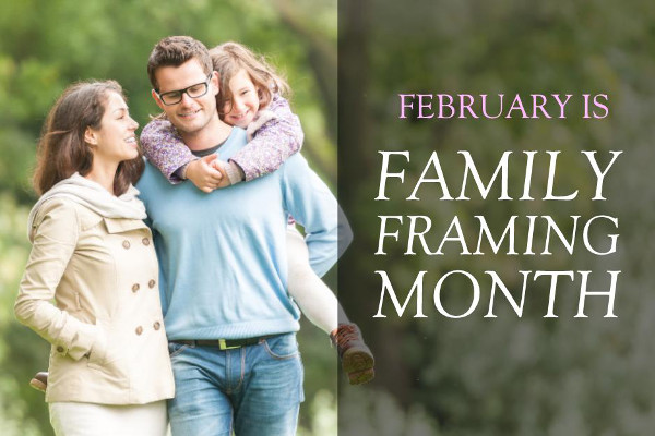 February is Family Framing Month - Tile