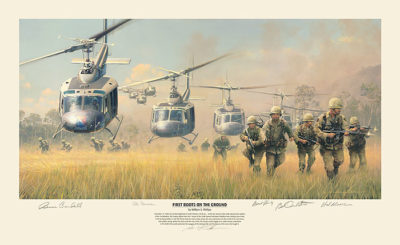 First Boots On The Ground Print William S. Phillips