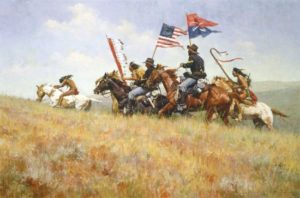 Flags on the Frontier - Howard Terpning