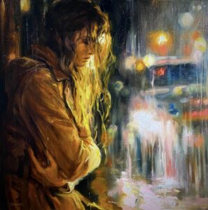 Forlorn (oil on canvas)24''x24''