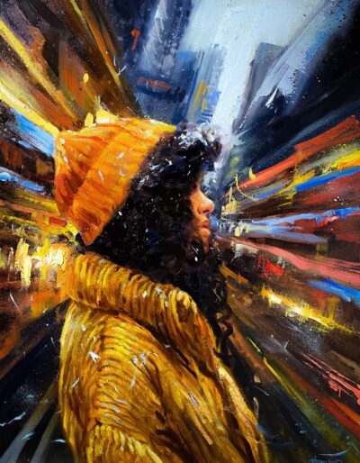 Freeze Frame(oil on cancas)22x28