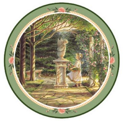 Garden Angel Collector Plate Trisha Romance 1