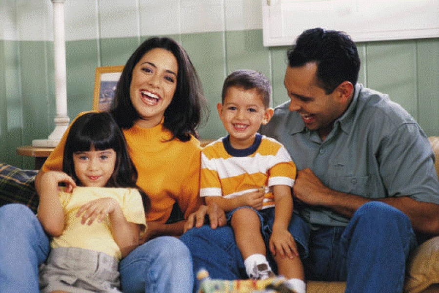 Generic - Happy Family on Couch Generic - Happy Family on Couch