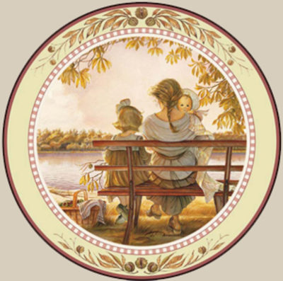 Golden Moments Collector Plate Trisha Romance