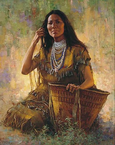 Isdzan - Apache Woman - Howard Terpning