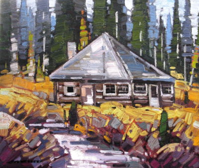 Jim Simpsons Ram Pasture Cabin Bow Lake, AB Cameron Bird