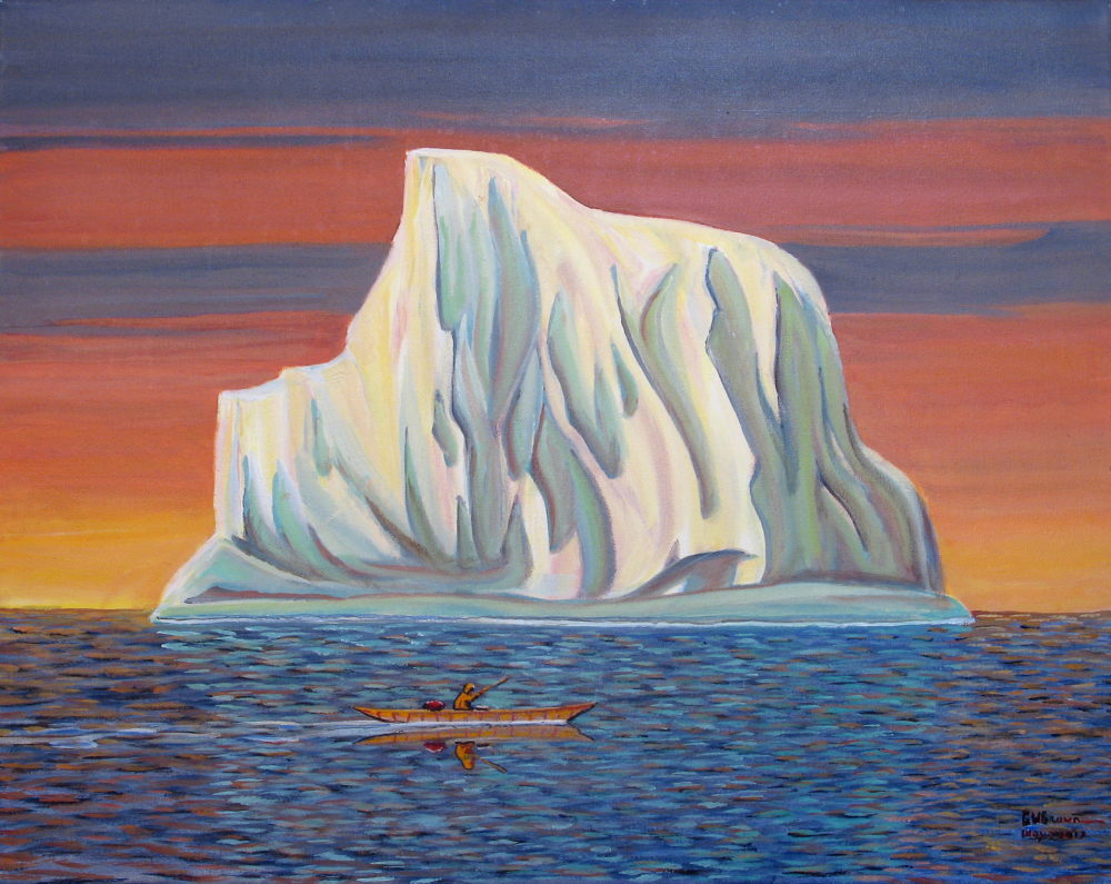 Kayak and Iceberg