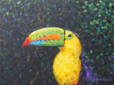 Keel Billed Toucan Acrylic Sketch Carel Brest Van Kempen