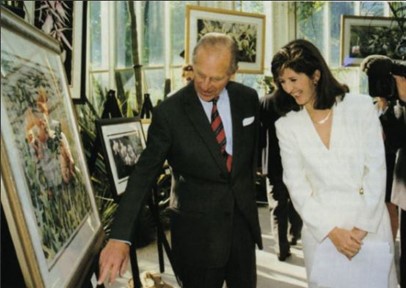 Larisa Cheladyn with Prince Charles May 1996