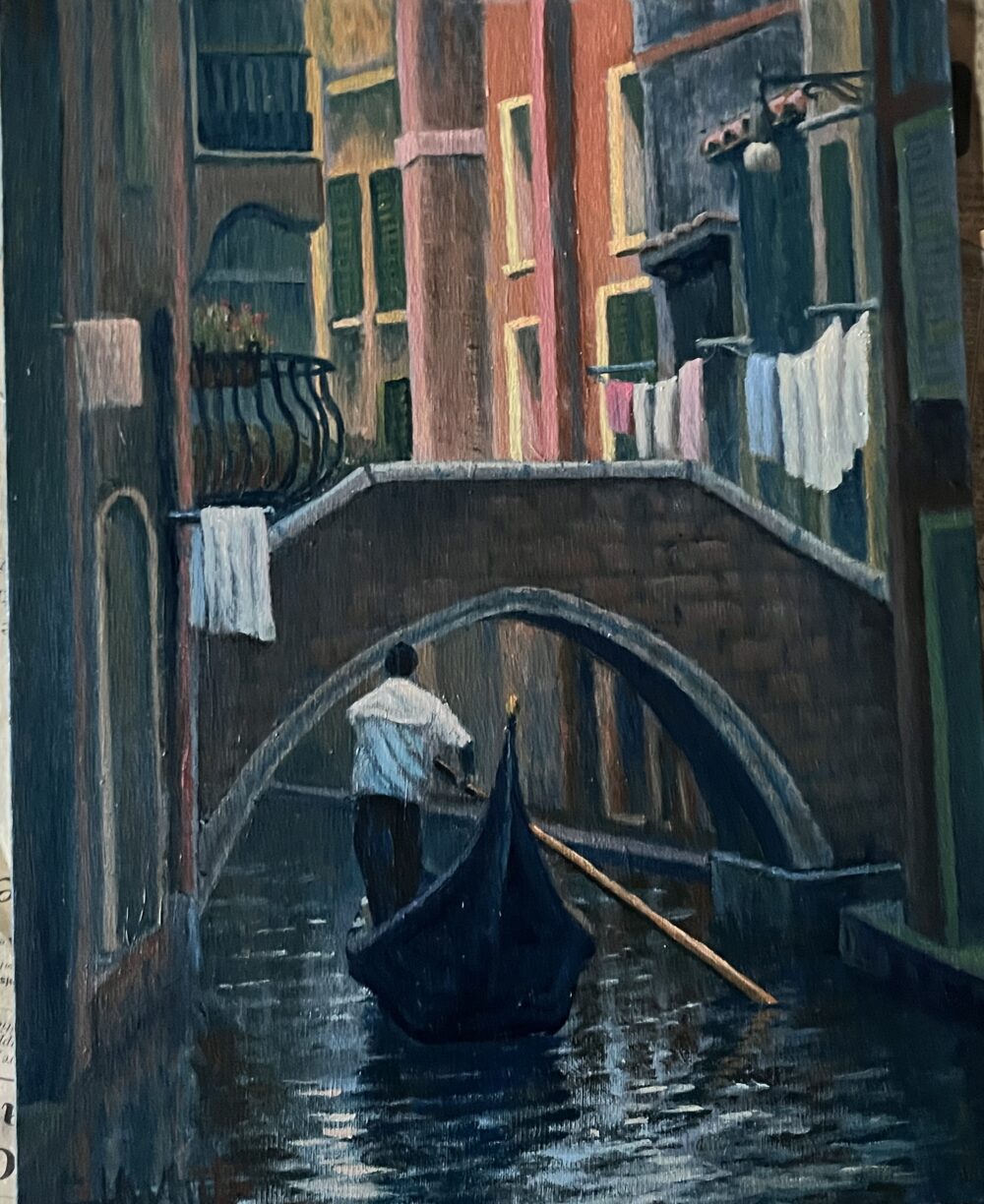 Laundry Day in Venice - Charles White 14 X 11