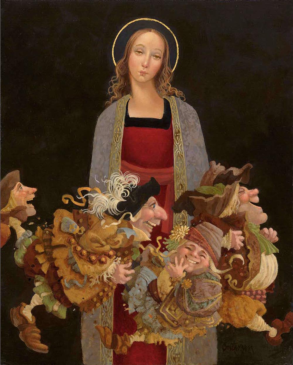 Madonna with Guys - James Christensen