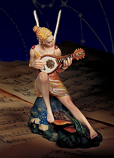 Melody The Faerie Muse Of Music Porcelain James Christensen