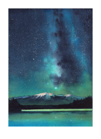 Milky Way Over Whistler's Mt and Beauvert Lake - Charity Dakin