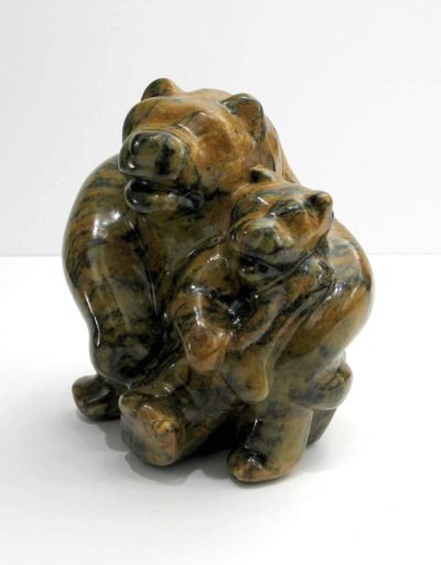 Mother & Cub Sitting - Jim Flaman