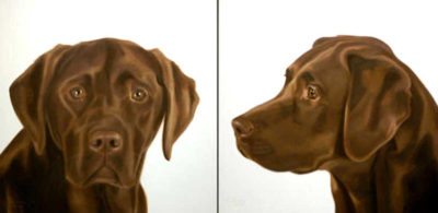 Mug Shot Chocolate Lab Gretta Gibney