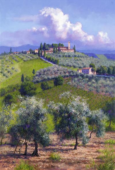 Oil Trees Of Chianti June Carey