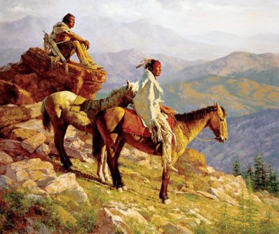 On the Edge of the World - Howard Terpning