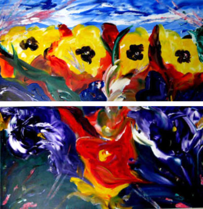 Pansy Parade (Diptych) BIKA