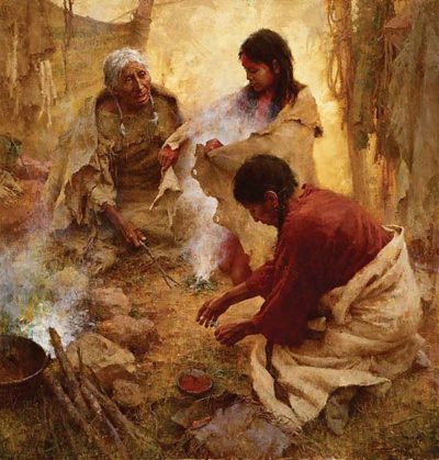 Passing Into Womanhood - Howard Terpning