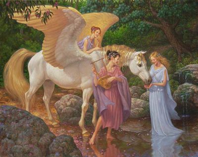 Pegasus And The Muses Scott Gustafson