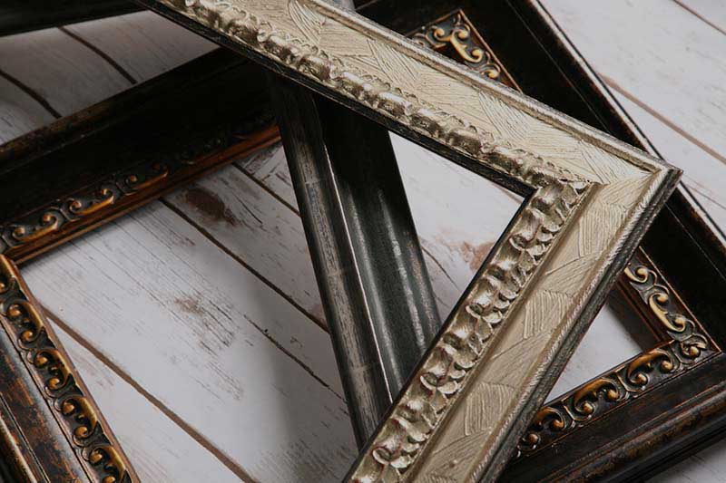 Picture Framing - Frames on Wood Planks