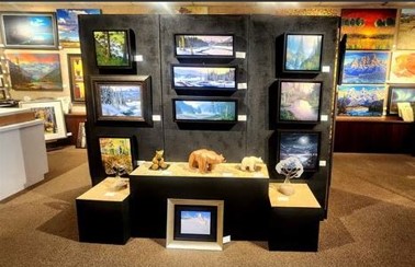 Art wall in Art gallery