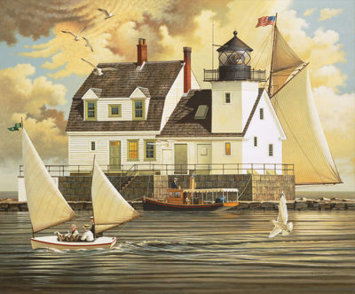 Rockland Breakwater Light Charles Wysocki