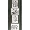 Set of 4 Framed Black and White Prints of Children - Bernie Brown