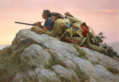 Sharpshooters Closing On The Herd Howard Terpning