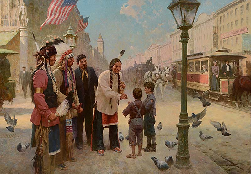 Sitting Bull's Kindness, Philadelphia, 1885 - Z. S. Liang