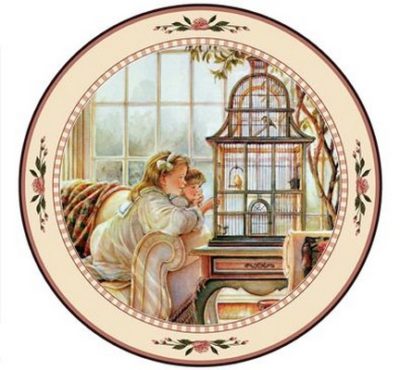 Song Birds Collector Plate Trisha Romance