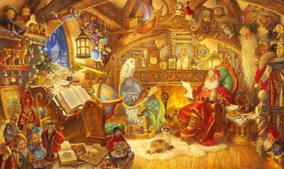 St. Nicholas In His Study Scott Gustafson