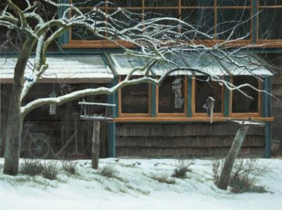 Studio & Birdfeeders - Robert Bateman