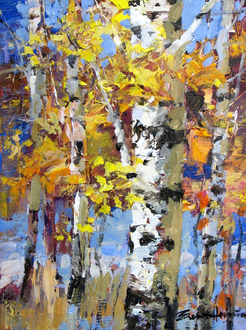 Sunlight on Poplars - Brent Heighton