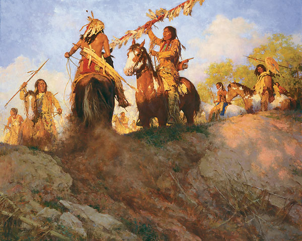 Sunset For The Comanche Howard Terpning.