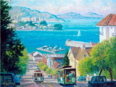 The Bay From Hyde Street Charles White